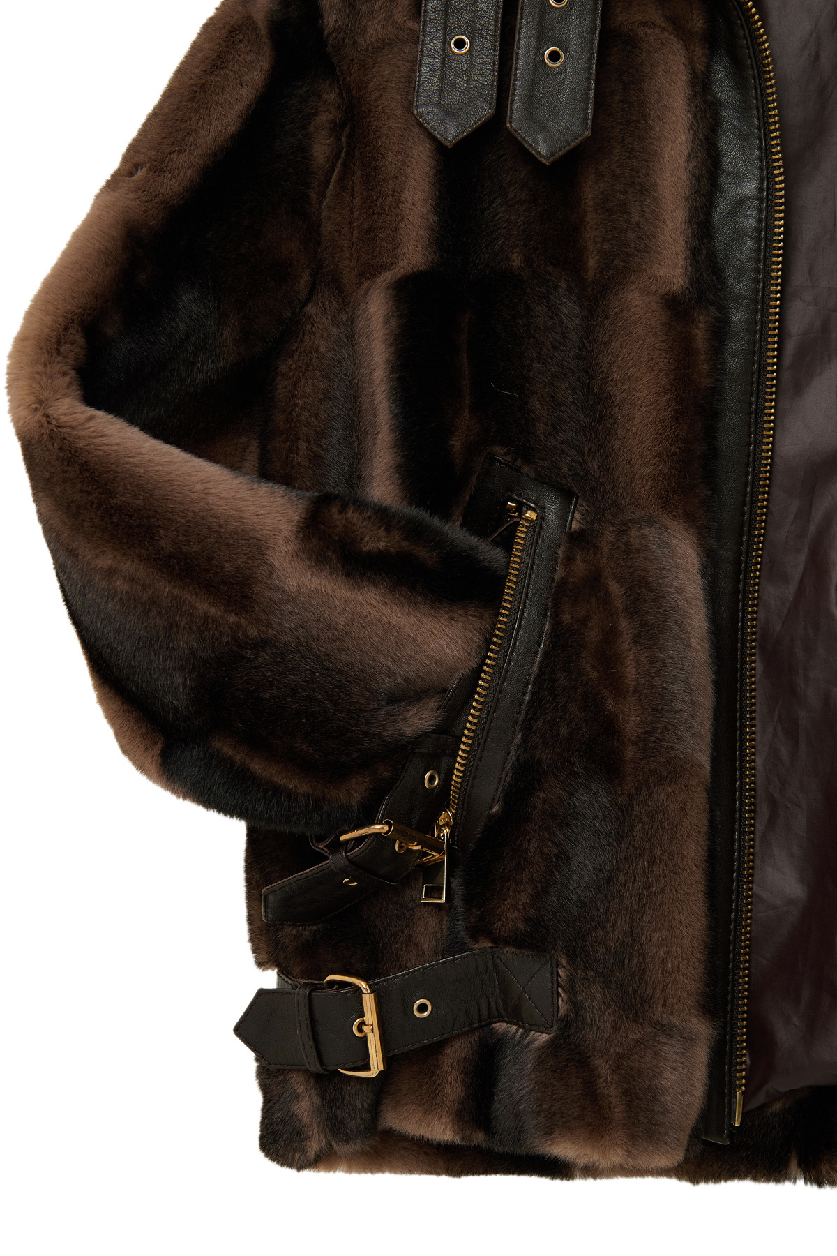 Derimod  Anabel Kadın Kahverengi Teddy Deri Mont 25WGD5952FF - Görsel 7