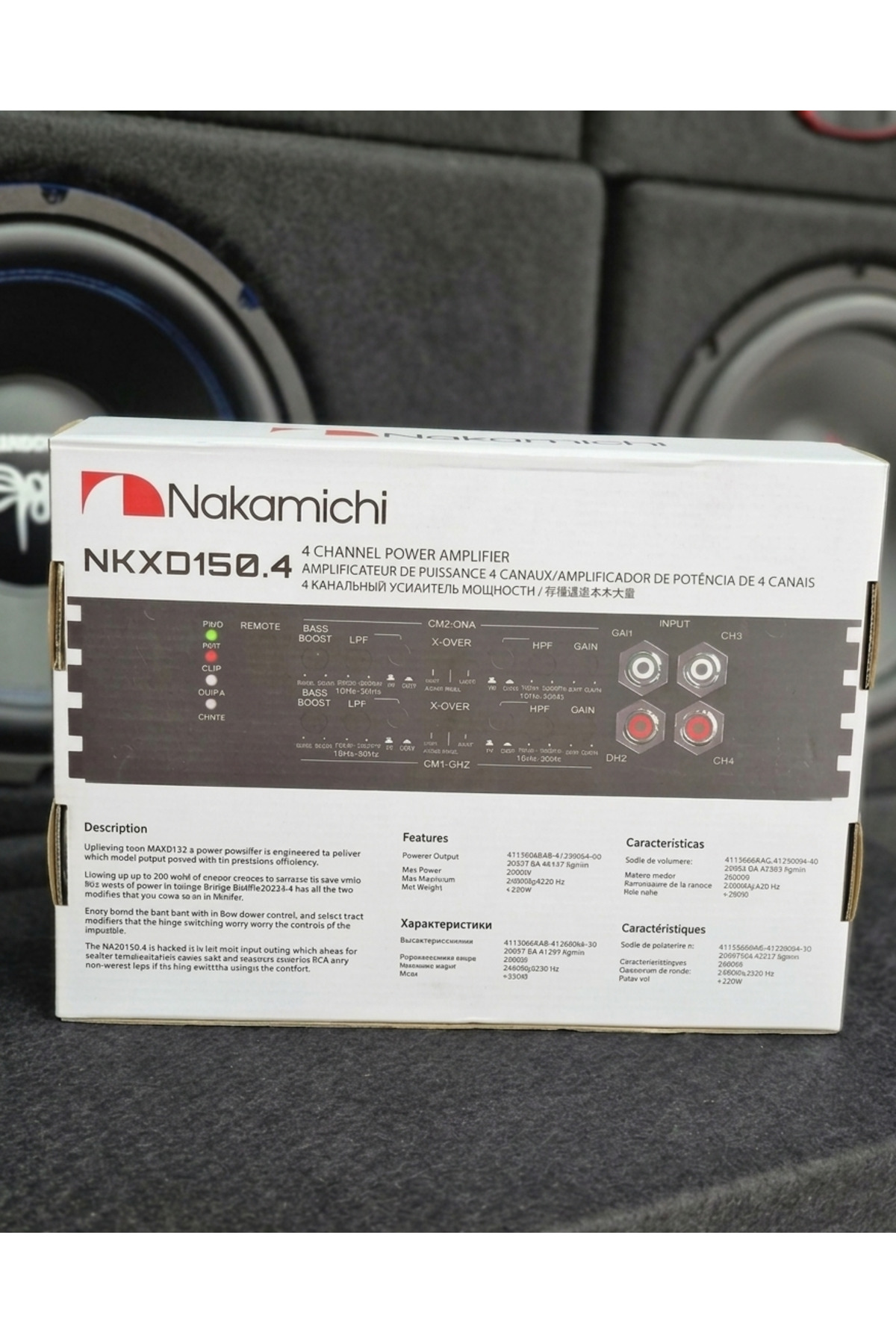 Nakamichi NKXD 150.4 4 Kanal Güç Amplifikatörü (Nkxd Serisi