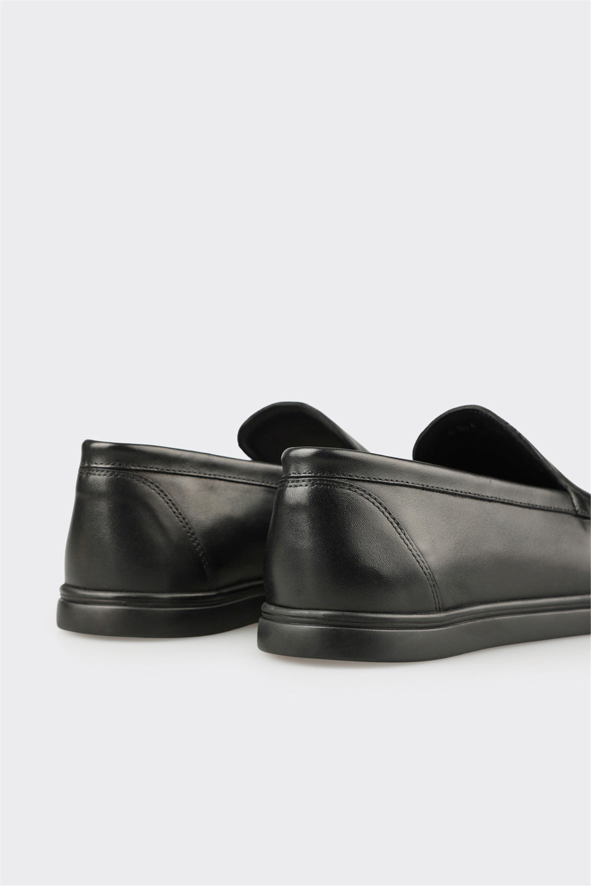 Elle Shoes Siyah Deri Erkek Günlük Ayakkabı görsel 5