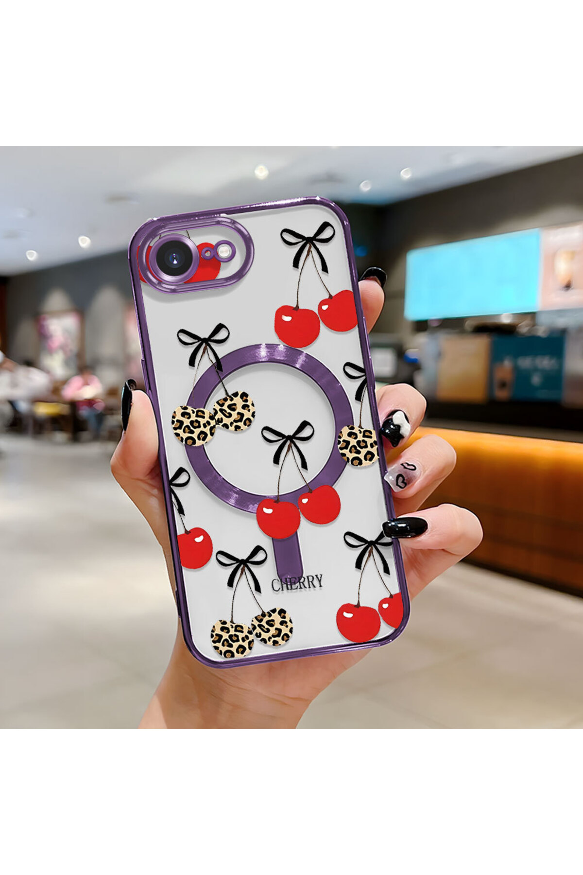 magnetic Shockproof Silicone Case with Transparent Back Surface for iPhone 16e
