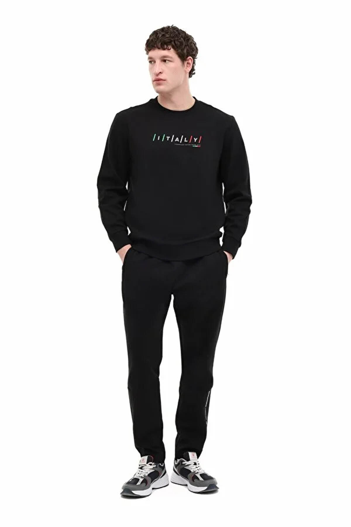 Lumberjack ML RANGER 16ITL1301 6FX Siyah Erkek Sweatshirt