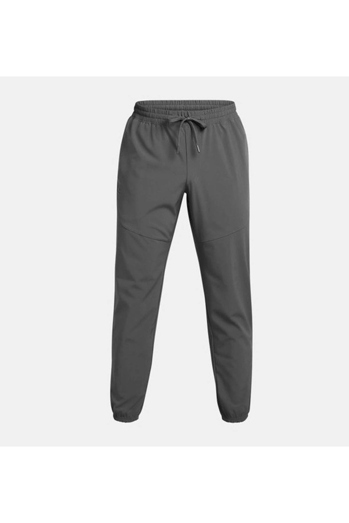 شلوار جین ورزشی مردانه Ua Vibe Woven Jogger رنگ خاکستری 1386557-025