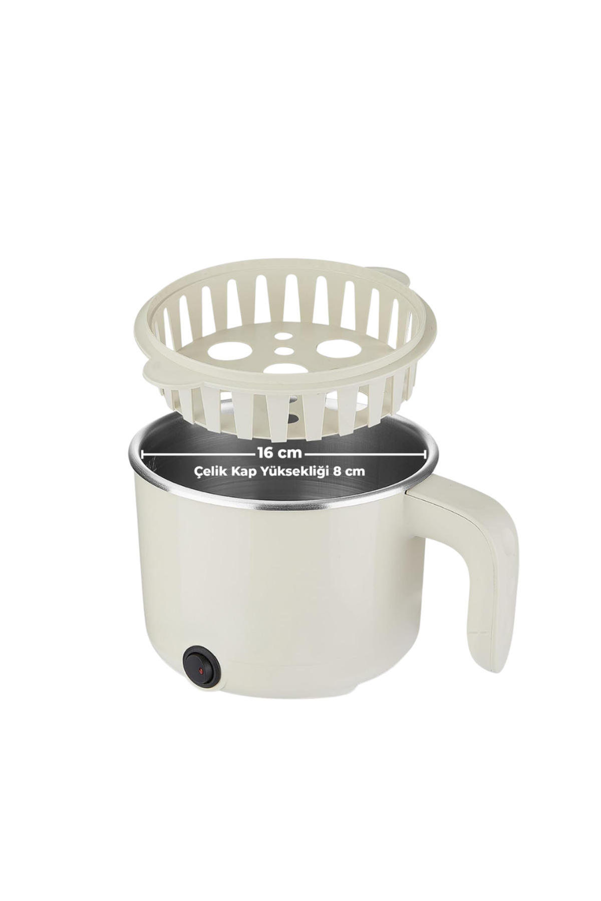 ZERO LAND LVSQVR Mini Elektrikli Yemek Pişirici 1 Litre Buharlı Pişirme Tepsili (104452) Mutfak Tenceresi fotoğrafı 4 (önizleme)