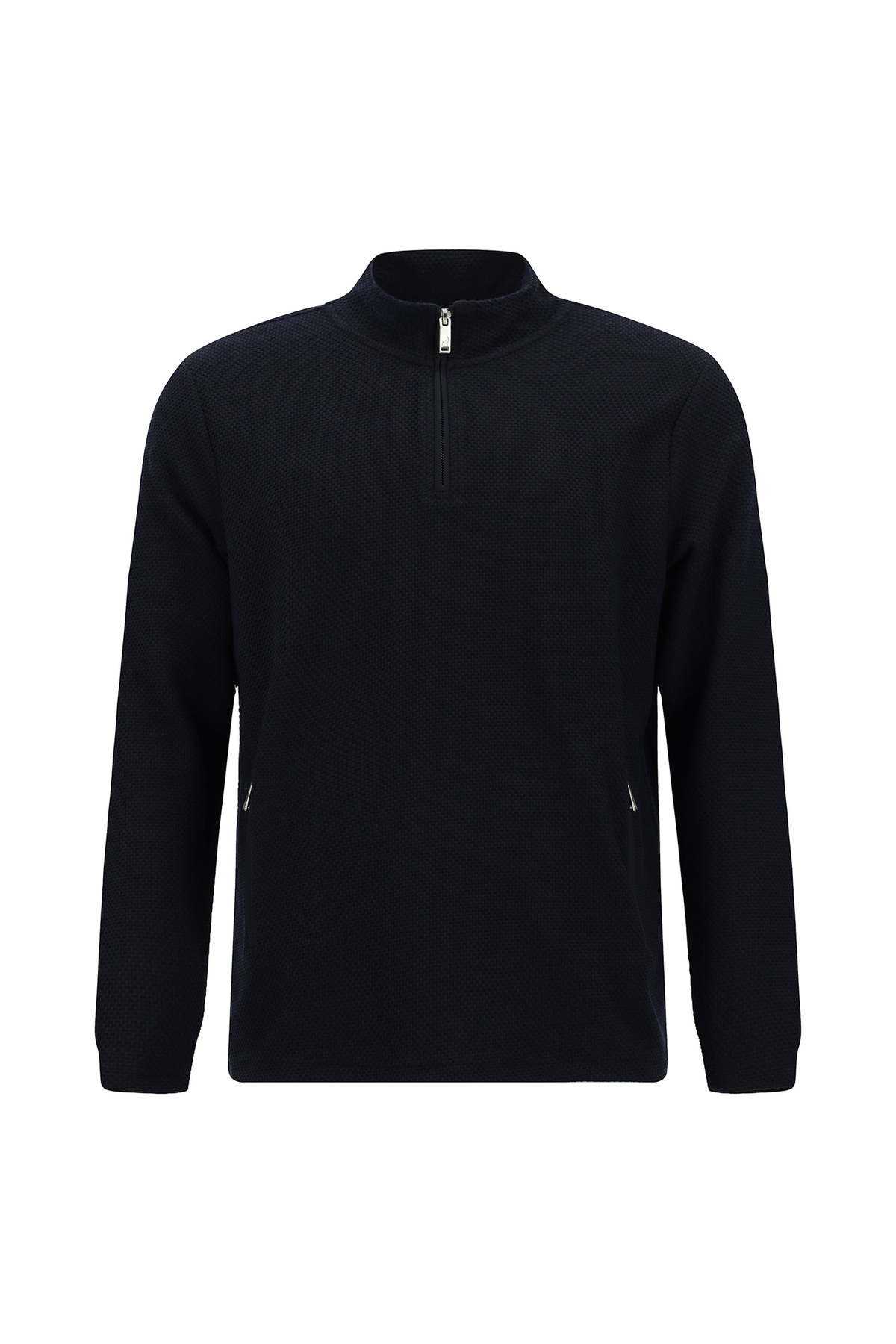 Abdullah Kiğılı  Regular Fit Fermuarlı Bato Yaka Sweatshirt