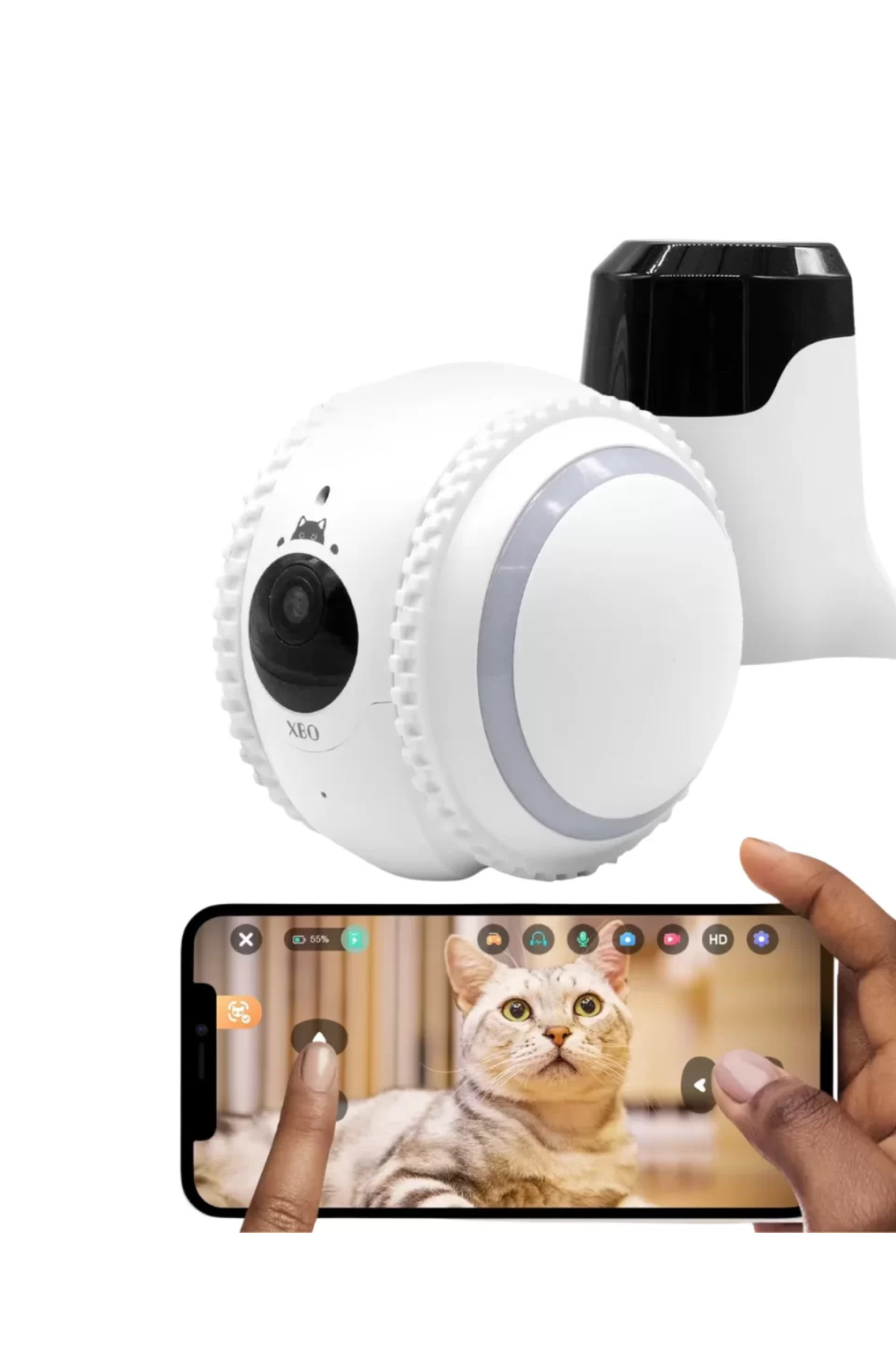 furzi Akıllı Ev İçi Takip Kamerası Bebek Hasta Bakıcı ve Evcil Hayvan Uyumlu - FURZ4887-8753 fotoğrafı 5 (önizleme)