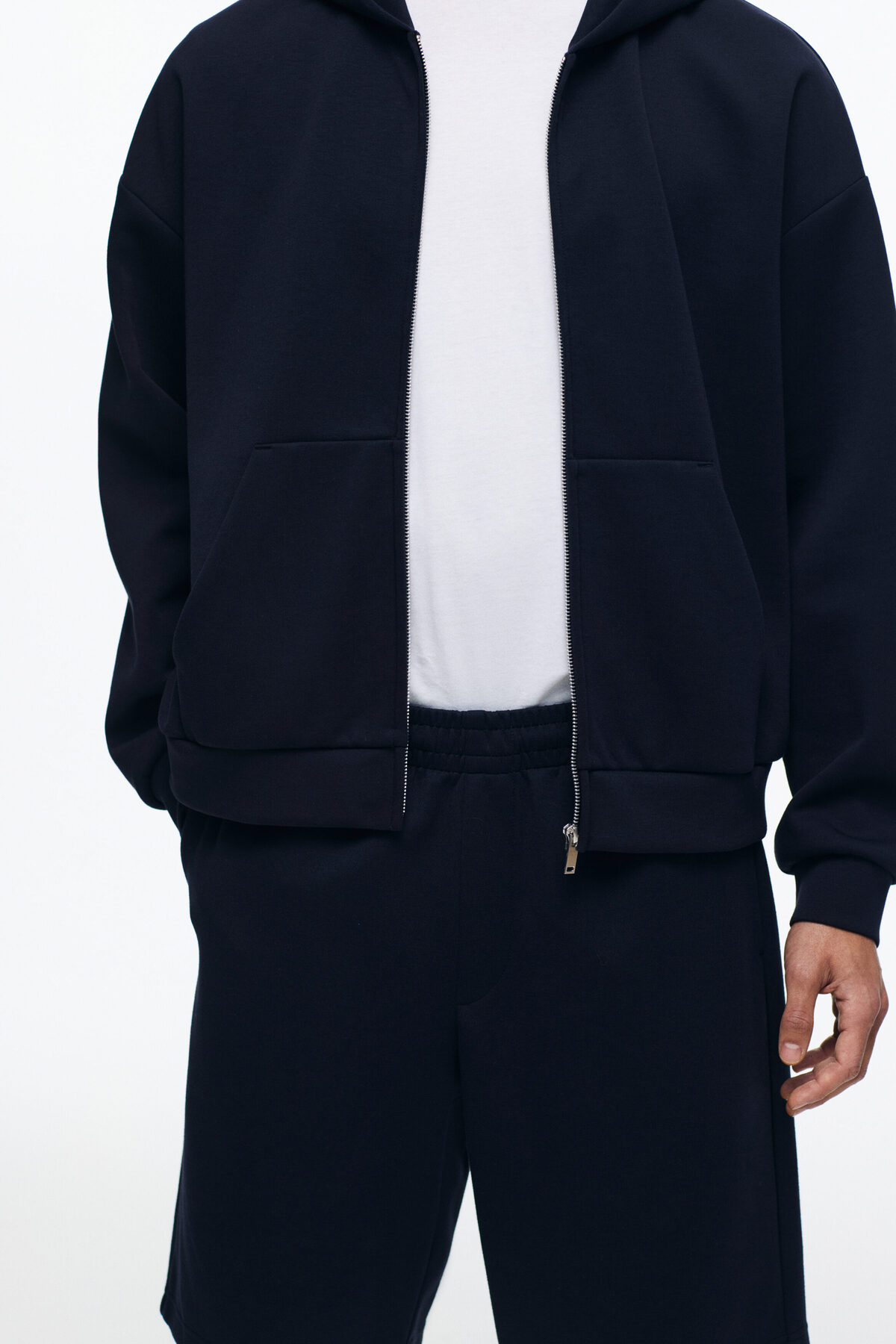 H&M İnterlok Şort Relaxed Fit görsel 3