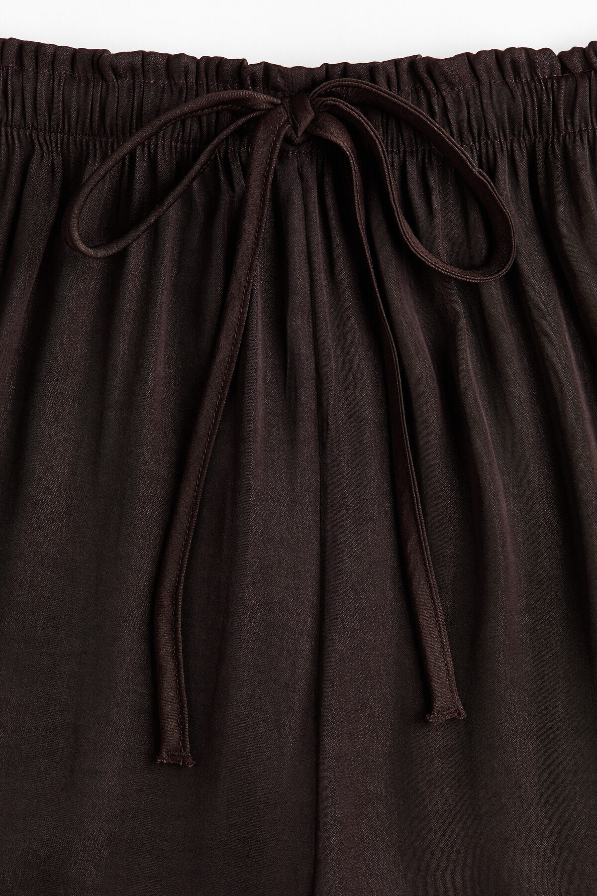 H&M  Büzgü Bağlı Geniş Pantolon - Görsel 4