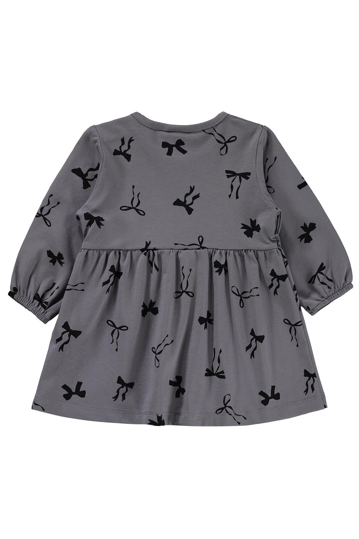 Civil Baby Karışık Fiyonk Empirme 6-18 Ay Jile ve Elbise - Gri fotoğrafı 2 (önizleme)