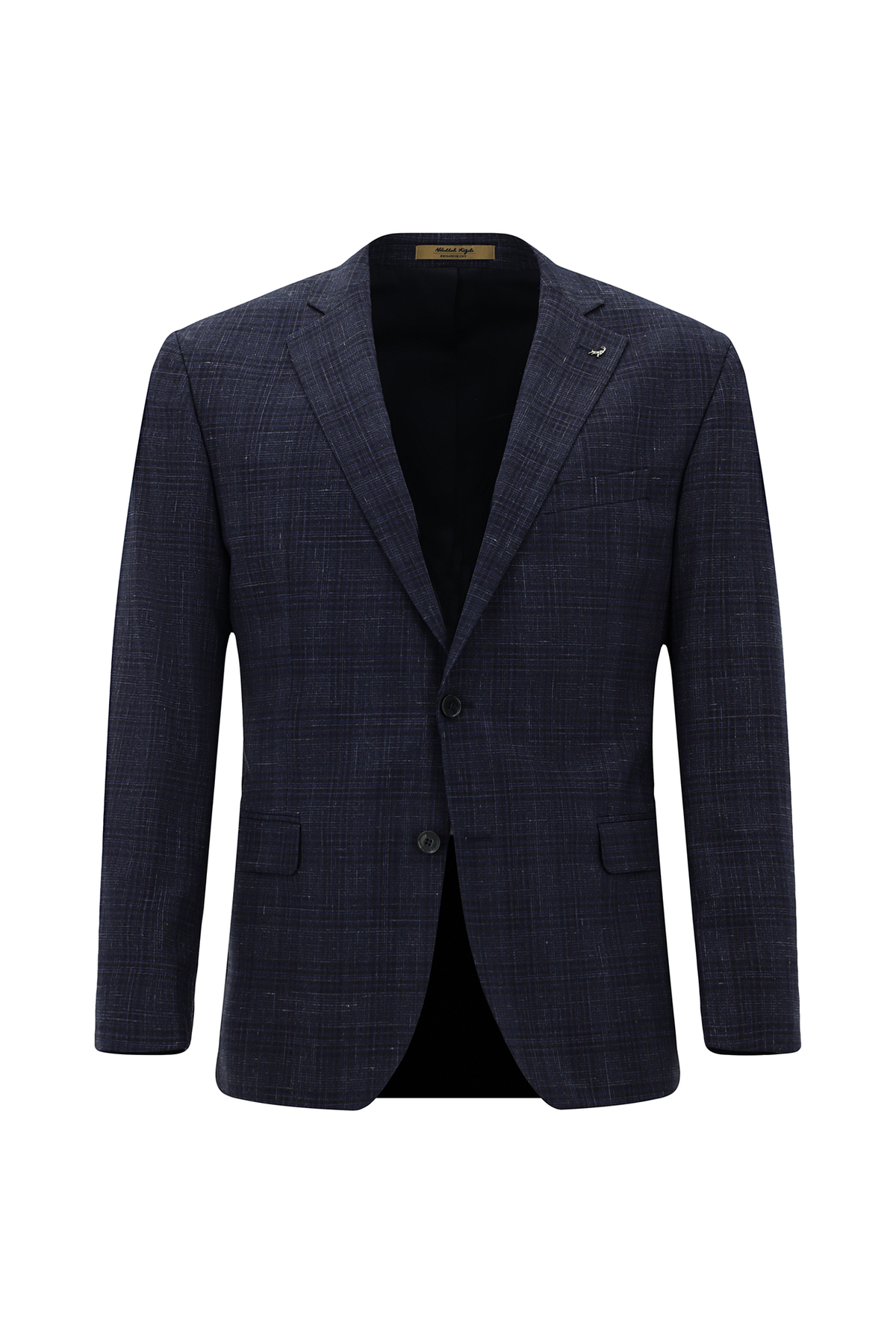 Abdullah Kiğılı  6 Drop Regular Fit Standart Kesim İtalyan Yünlü Klasik Desenli İpek Karışımlı Ceket