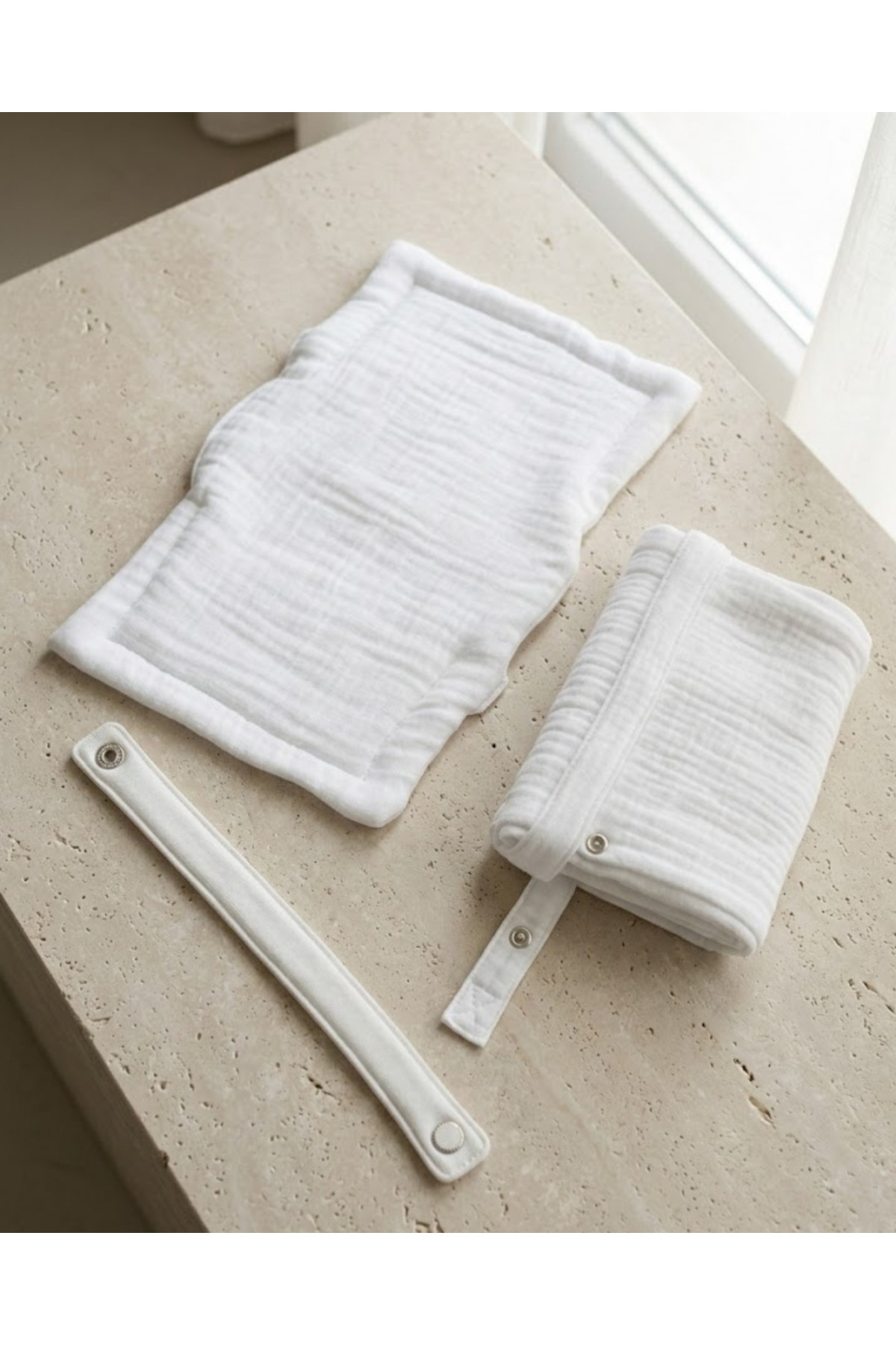 Joyous Mom Kids 4 Katlı Müslin Bebek Emzirme Seti Emzirme Yastığı, Emzirme Klipsi, İç Göstermez Bebek Emzirme Örtüsü fotoğrafı 2 (önizleme)