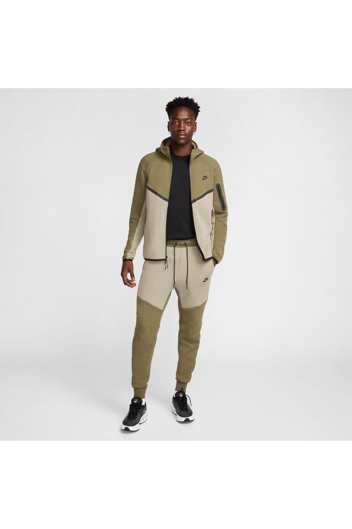سویشرت مردانه قهوه‌ای Tech Fleece FZ Windrunner نایکی سویشرت Nike