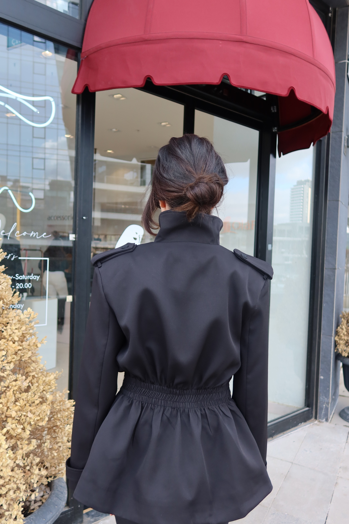 OlaFre  BEL DETAYLI CEKET - Görsel 3