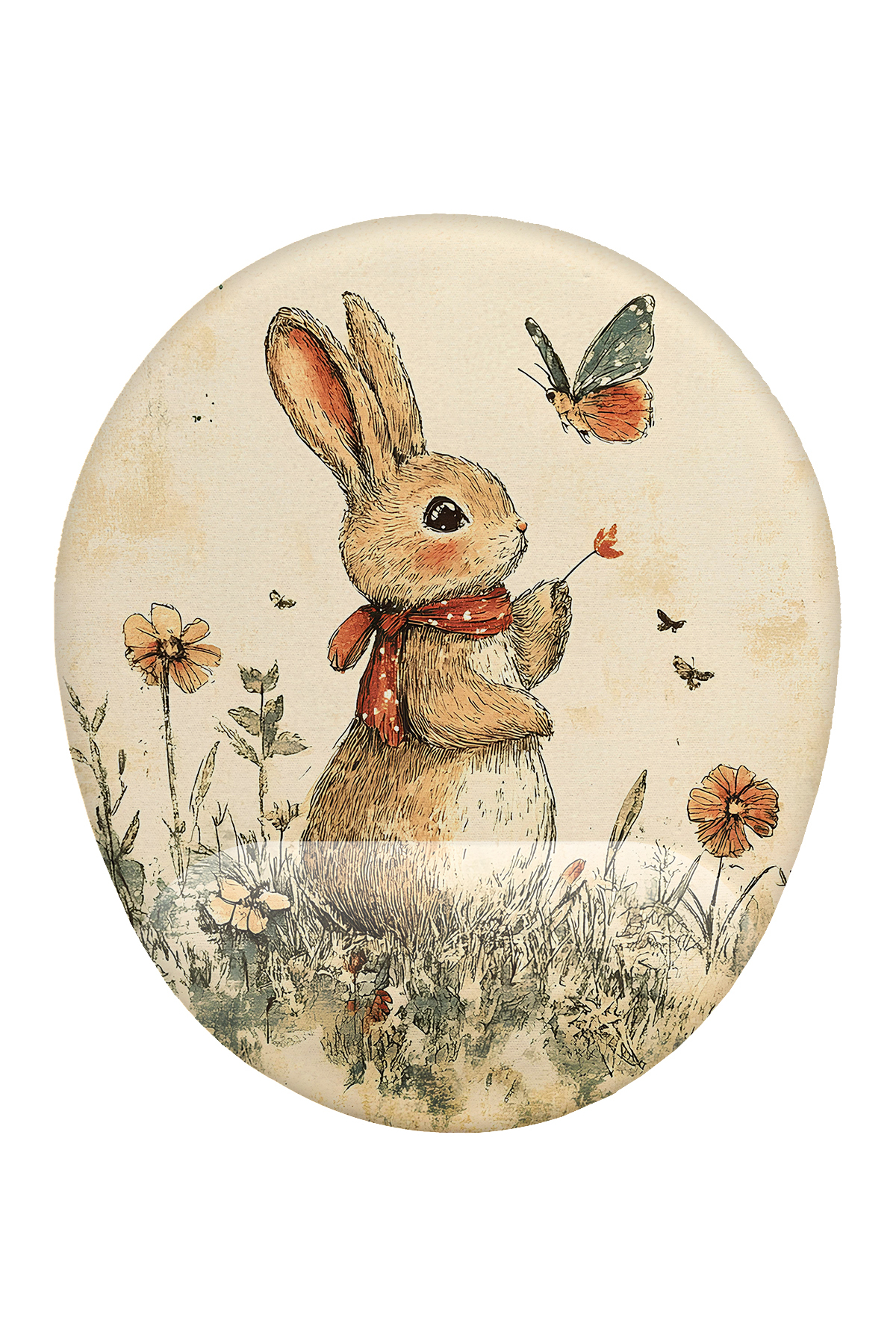 Cute Rabbit Wrist Support Mouse Pad Ergonomic Anti-Slip Base Mousepad Mouse Pad