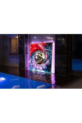 bds art sanatı evinize taşır Galaksi Özel Tasarım LED Işıklı Cam Ayna - Renk ...