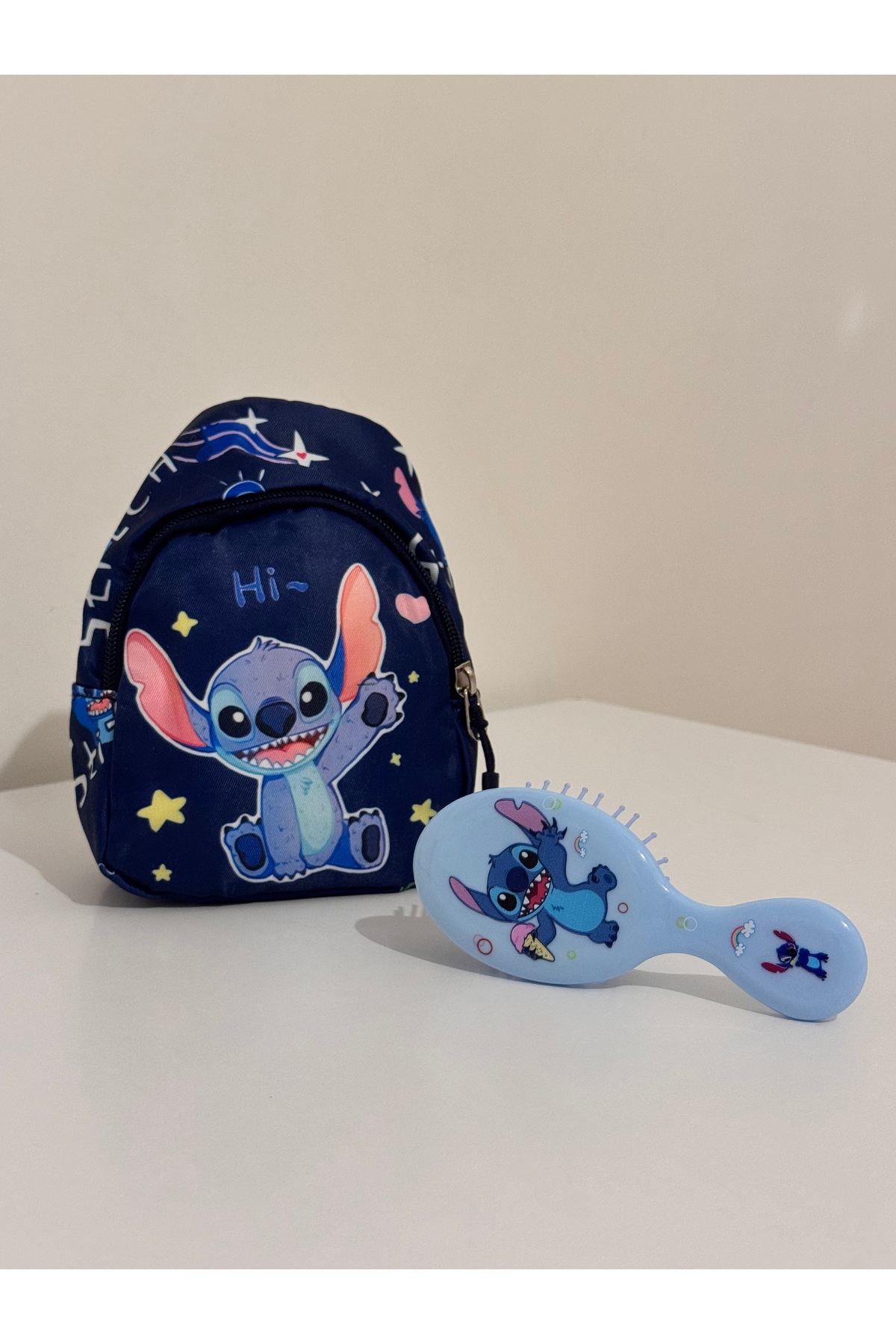 winingo 2Y Shop Kız çocuk Stıtch Çanta ve Tarak Seti Hediyelik Doğum Günü Bayramlık fotoğrafı 3 (önizleme)