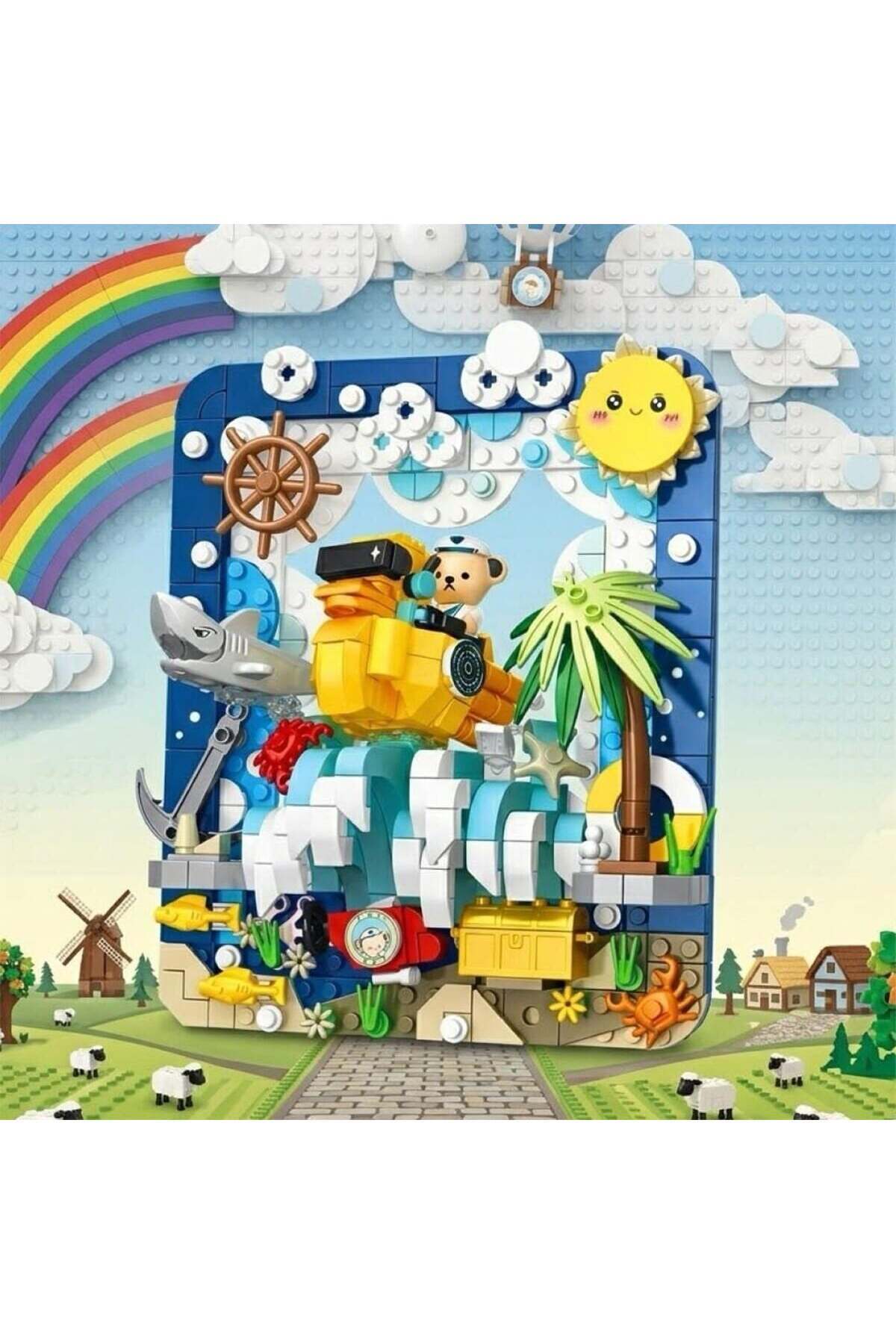 Vagon P881503 PANLOS TEDDY AYI RESİM 417 PARÇA BLOCK OYUNCAK fotoğrafı 2 (önizleme)