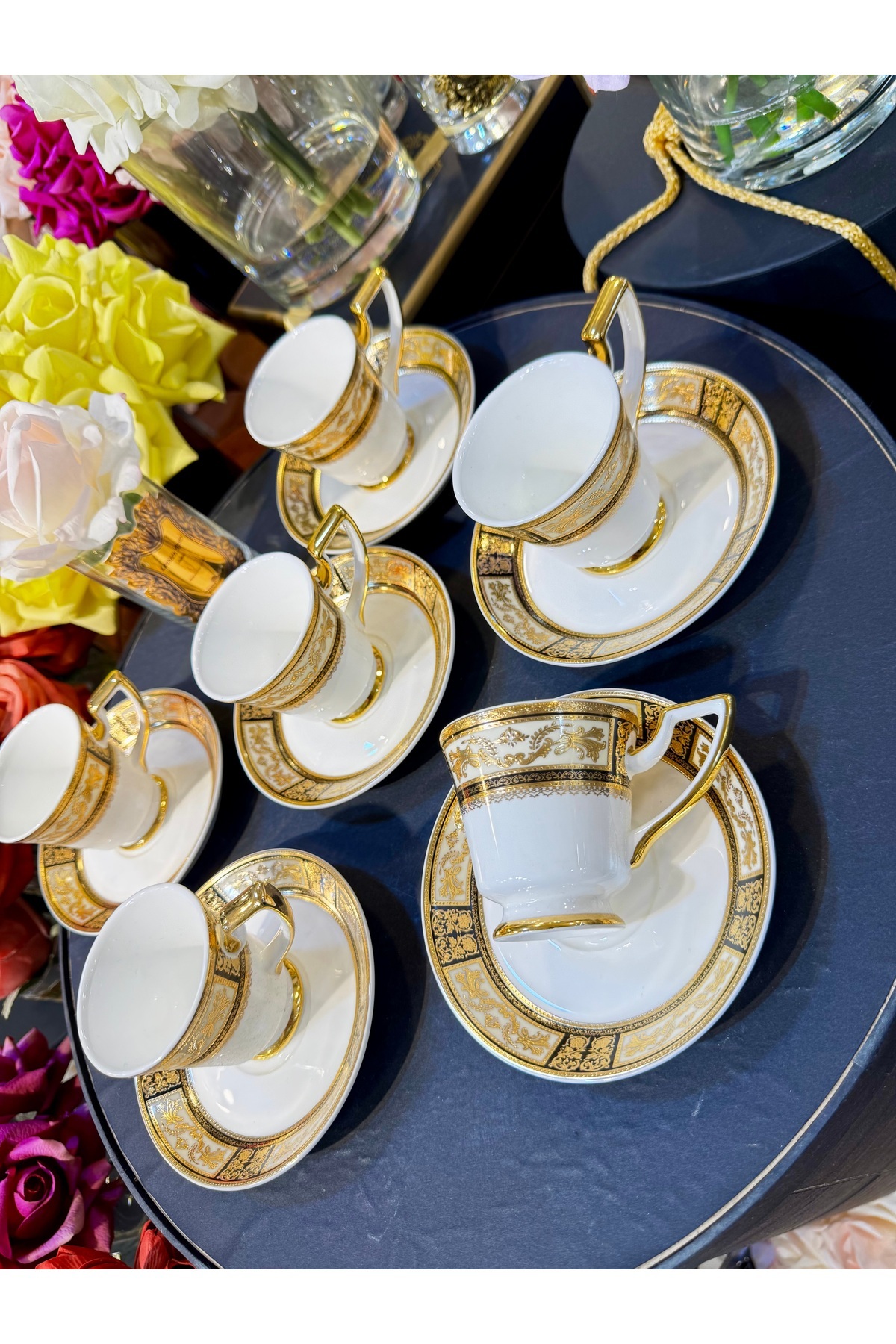 hediye ESTERHOMEDECOR 6 Kişilik porselen kahve fincan takımı - Fiyatı ...