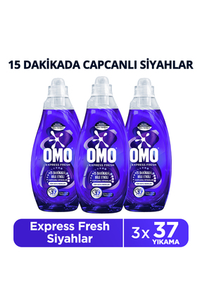 Omo Express Fresh Capcanli Siyahlar Tüm Koyu Renkler Sivi Çamasir Deterjani 1...