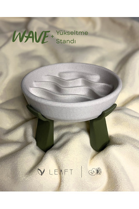 Leaft Design WAVE Yavaş Yeme Mama Kabı - Veteriner Onaylı Tasarım - Kedi ve K...