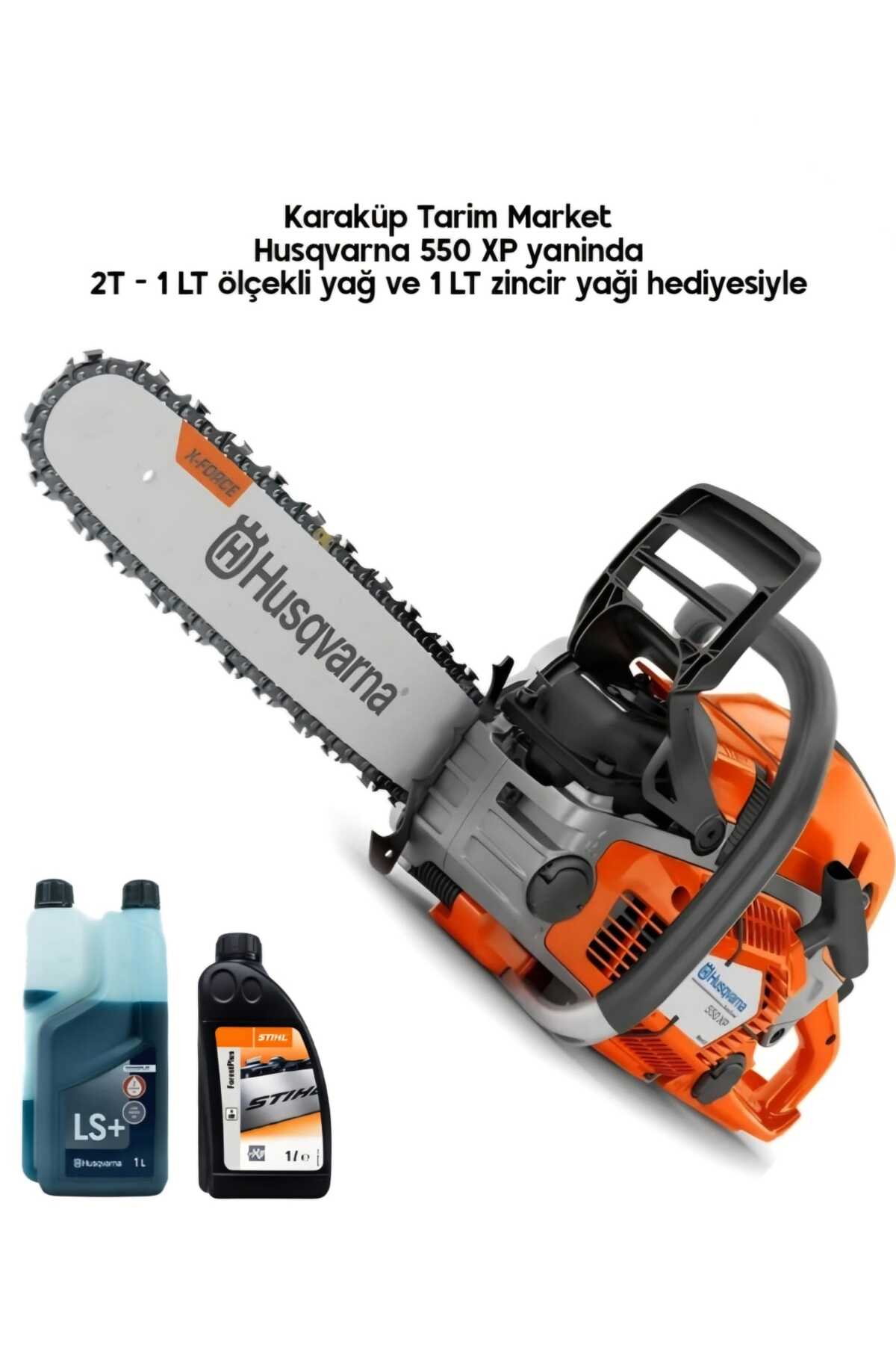 Husqvarna 550 XP Benzinli Motorlu Testere 3.8 HP / Makaralı