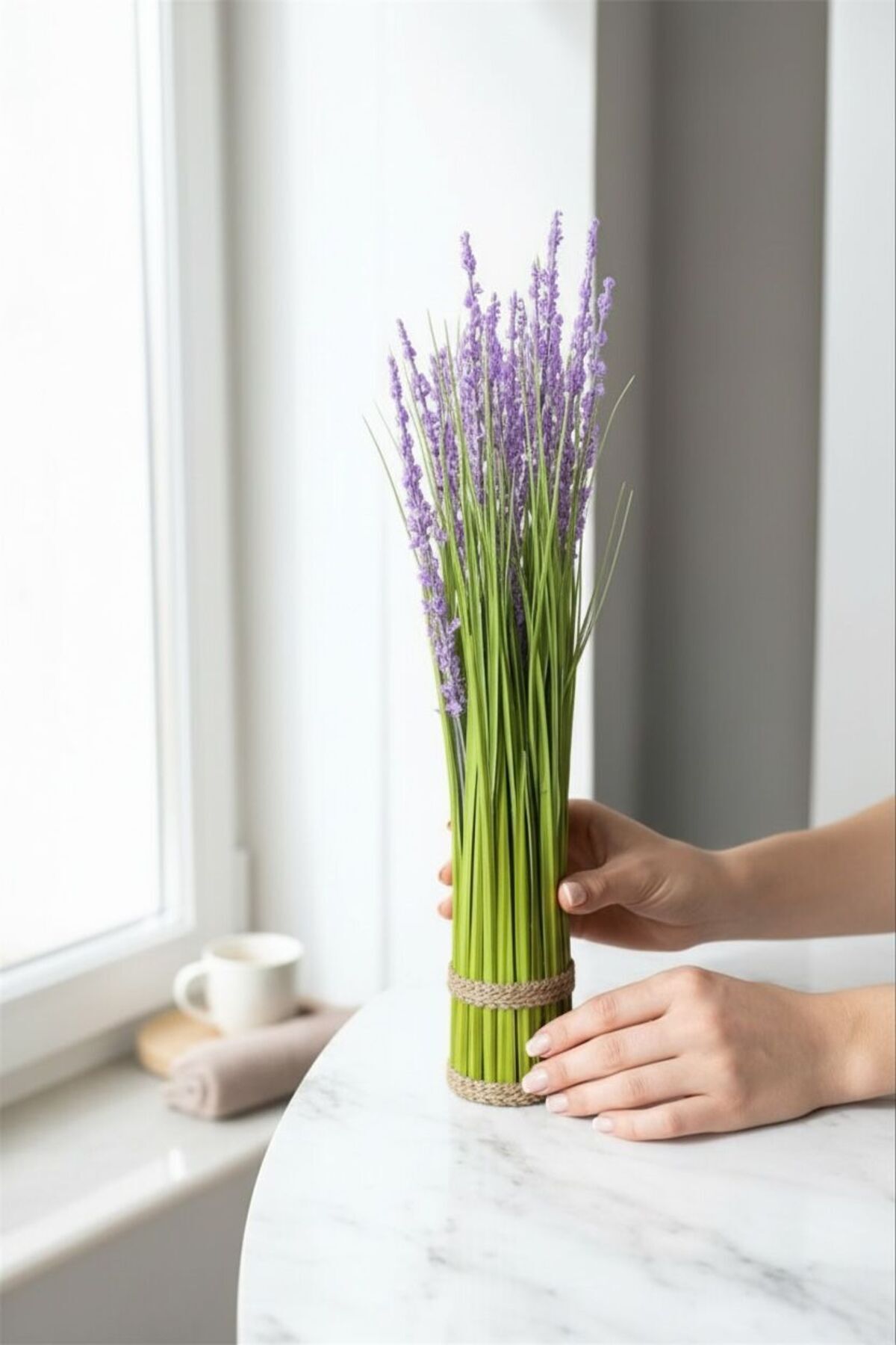 Dekoratif Lavanta Demeti | Yapay Lavanta Çiçeği Ev ve Masa Dekoru