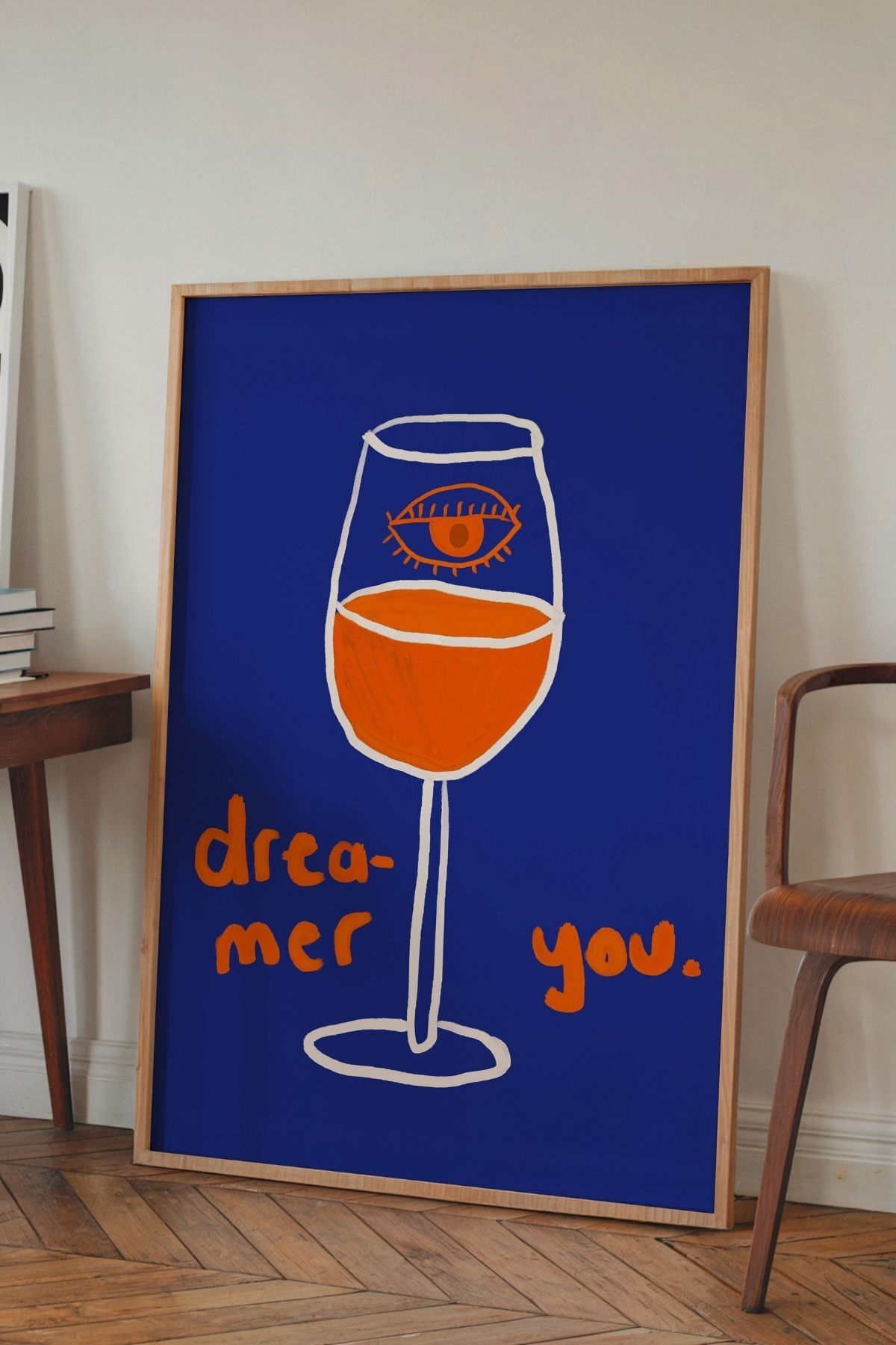 Şarap Kadehi Tablo Modern Yazılı Poster Bar Dekoru Duvar Tablosu Çerçevesiz