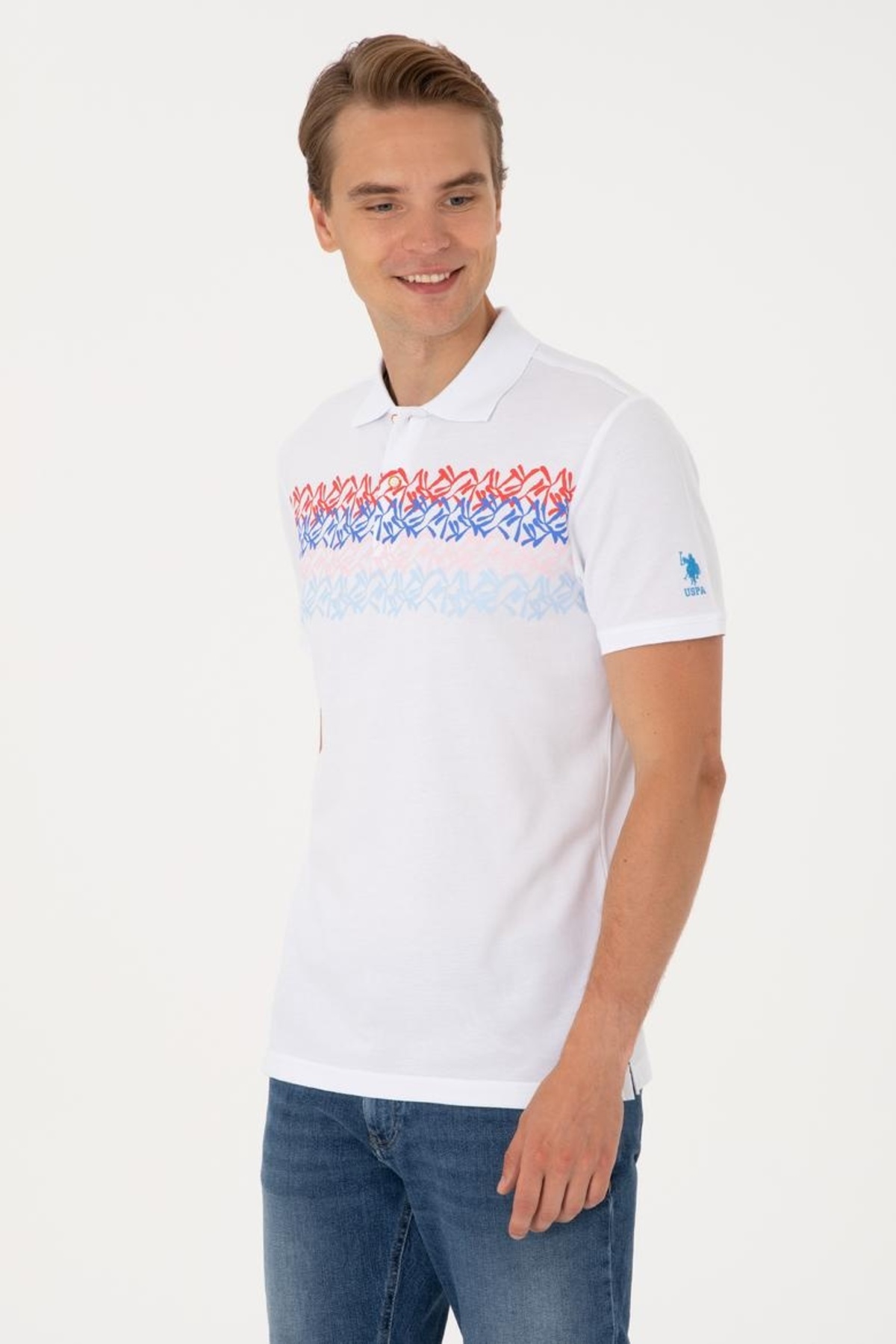 پولوشرت مردانه یقه پلو | یو اس پولو U.S. Polo Assn. 26Y129000281_129027 TR - تصویر 3