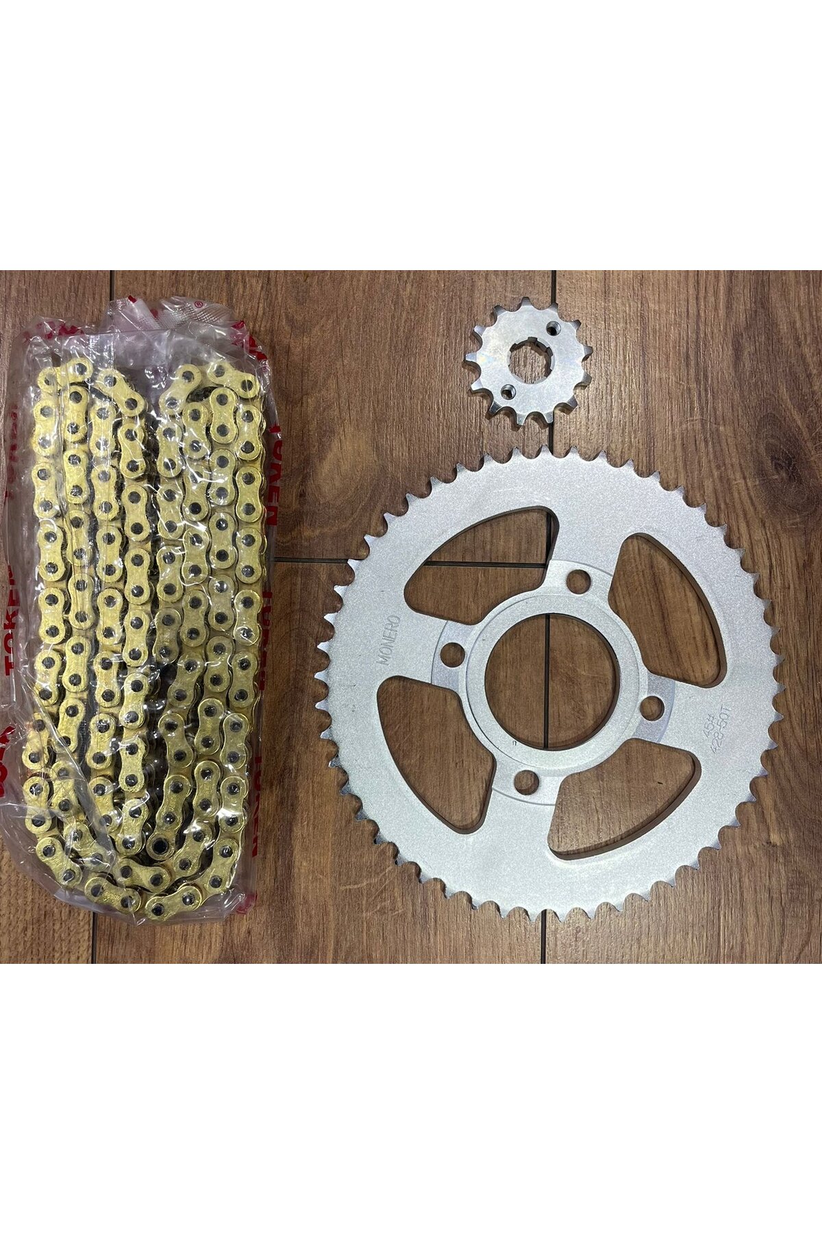 EAYMOTO Kuba Tk 03 Zincir Dişli Seti Oringli Gold sarı Zincir