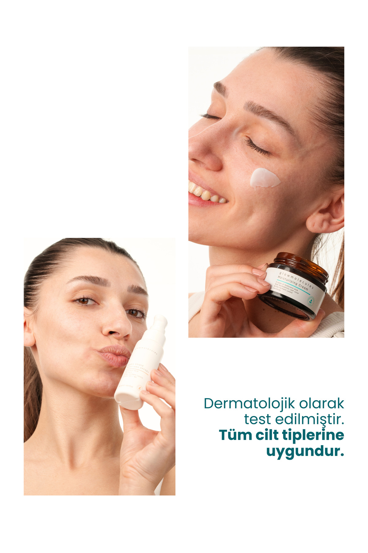 Cilt Kalkanı 2’li Set - Nemlendirici Krem + SPF50 Güneş Kremi — GLW-SET-SPF-01 — تصویر 4 از 8