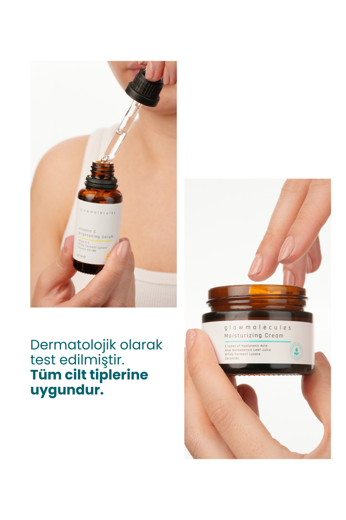 2'li Set Aydınlık Cilt - Nemlendirici Krem + C Vitamini Serum — GM-CSET-01 — تصویر 8 از 8