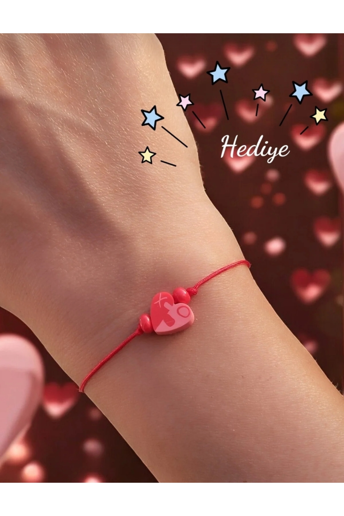 Amabel Jewelerys Motive Yin Yang 2'li Bileklik (Gülenyüz) görsel 3