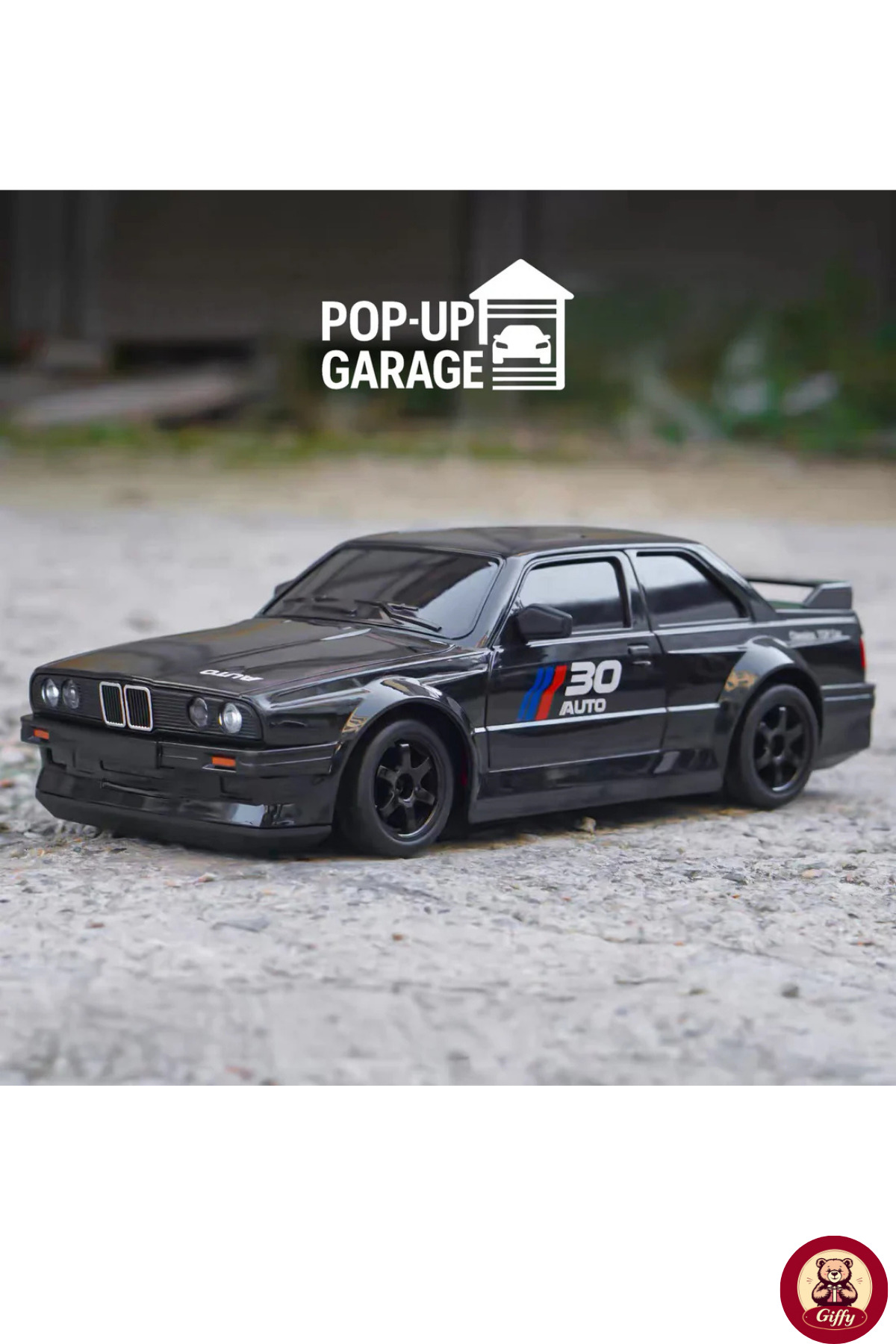 giffy Oyuncak BMW E30 Drift Araba 4x4 Uzaktan Kumandalı Araba 2.4GHz Şarjlı LED Işıklı 15 Km Hız Araba fotoğrafı 7 (önizleme)