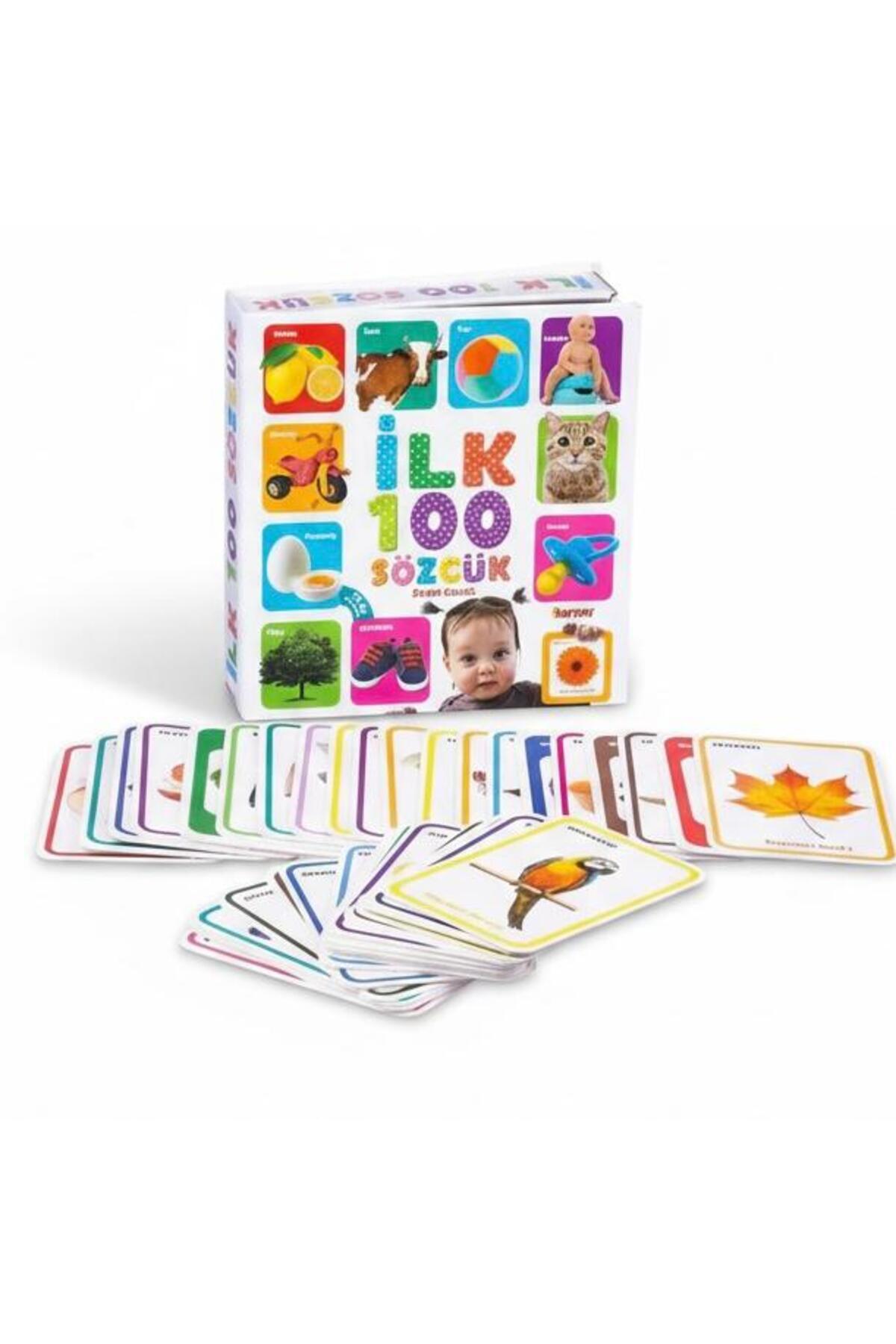 BuradaBuldun İlk 100 Sözcük Bebek Eğitici Kartları - Bebek Zeka Gelişim Flash Kart Seti fotoğrafı 2 (önizleme)