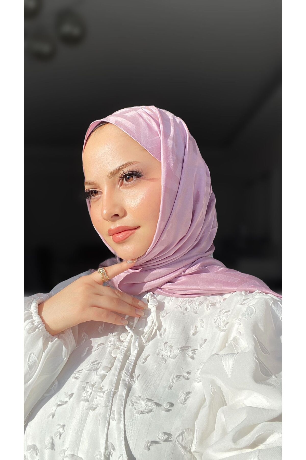 CUOCA LOUNGE Lavie Desen Elyaf İpek Şal görsel 4