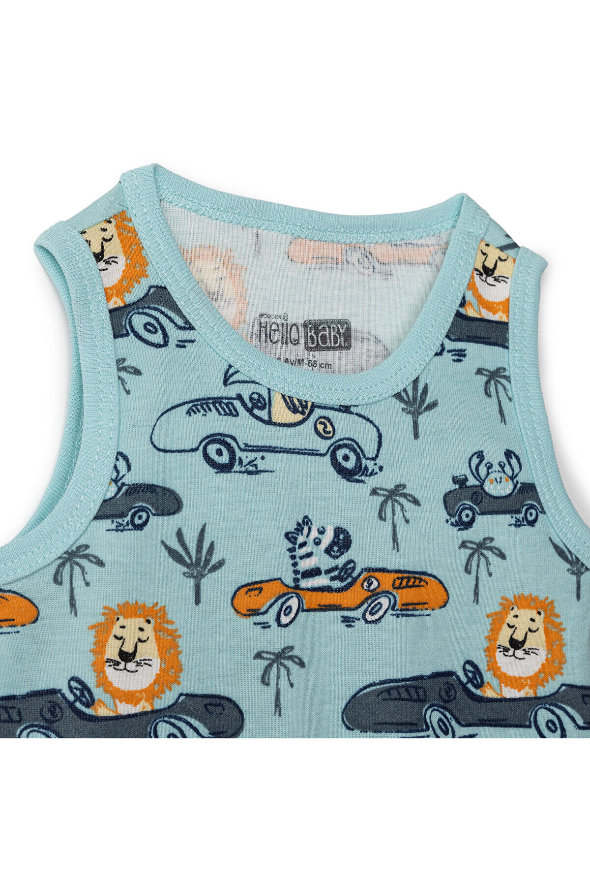 ebebek Hello Baby HelloBaby Erkek Bebek Body Bisiklet Yaka Kısa Kol fotoğrafı 3 (önizleme)