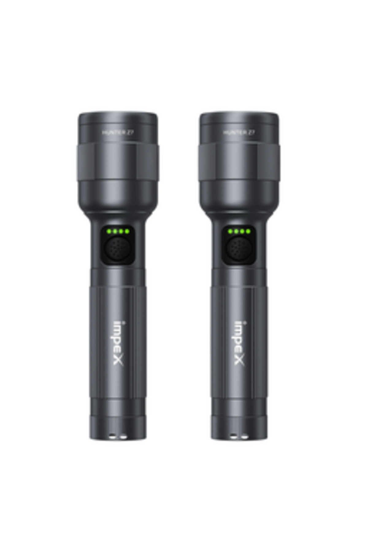 IMPEX 30W Type-C Rechargeable LED Flashlight, 1500 Lumens, 2 pcs