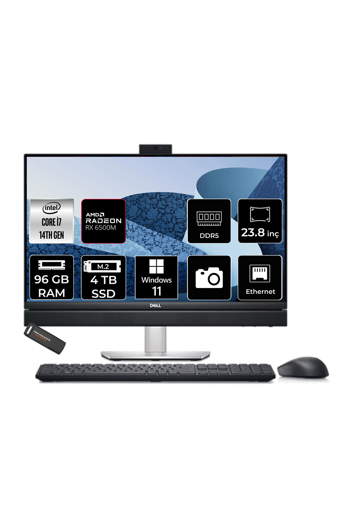 Dell OptiPlex 7420 Plus i7 14700 96GB 4TB SSD RX6500M/4GB 23.8