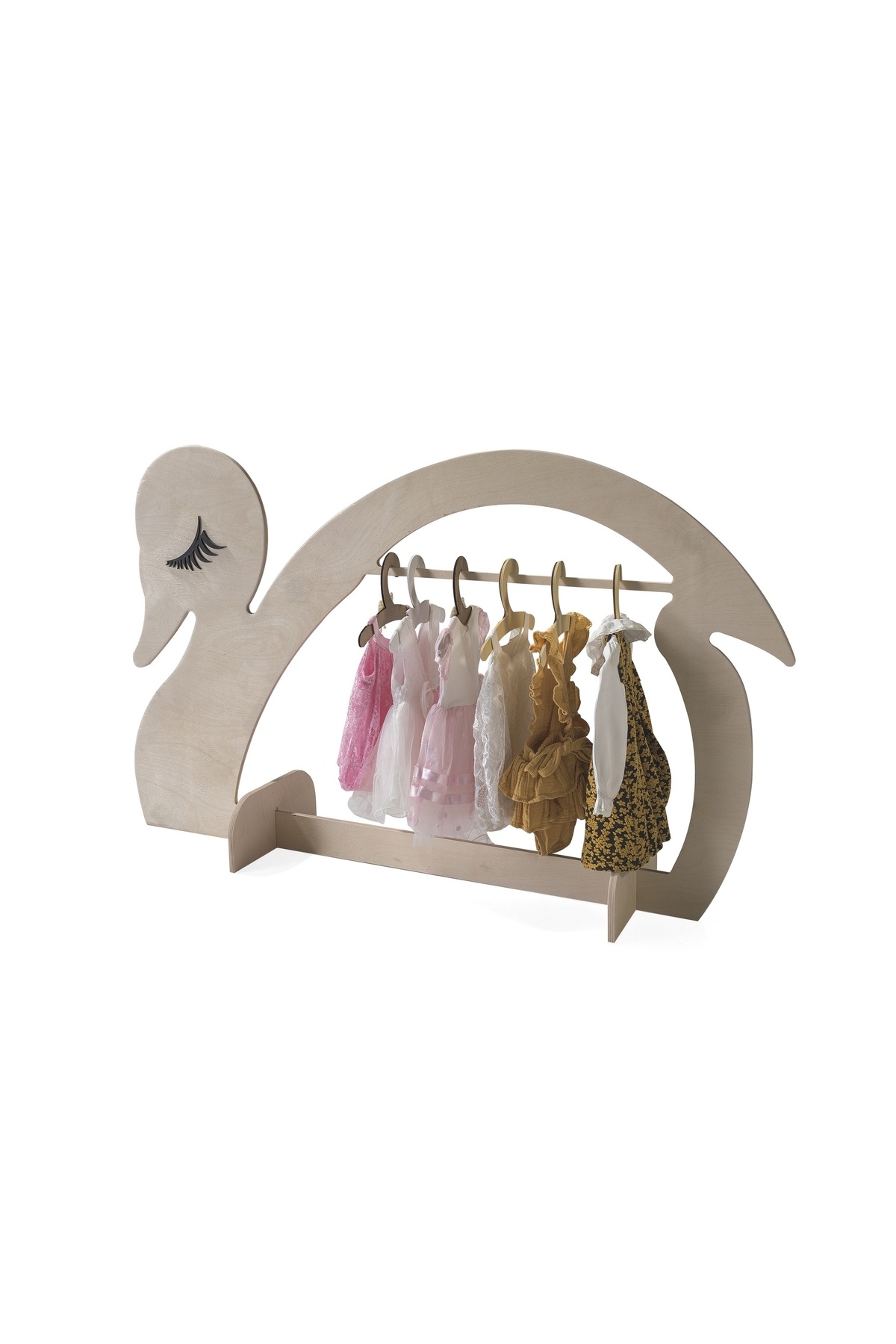 Vivense Kuğu Ahşap Elbise Askı Dolabı fotoğrafı 2 (önizleme)