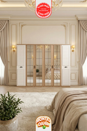 İMBAŞ Aura 6 Kapaklı Gardırop %100 MDF