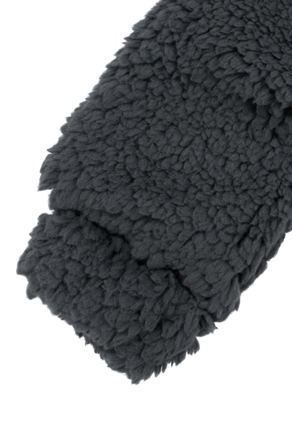 bebegen Unisex Füme Ayı Nakışlı Kapşonlu Peluş Tulum fotoğrafı 4 (önizleme)