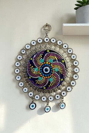 NazarNovaStore Dekoratif Nazar Boncuğu Duvar Süsü – Büyük Boy Metal İşlemeli ...