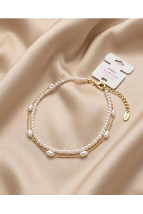 Aymer Bijuteri Xuping Jewelry İnci ve Zincir Bileklik