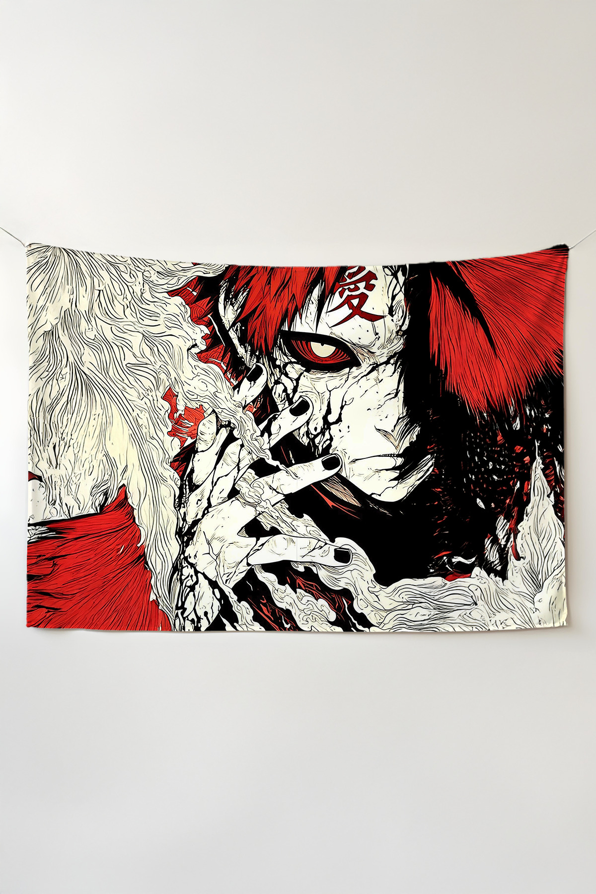Naruto, Gaara Wallcovering โ Oversized Tapestry Tapestry Tapestry, Game Anime Film Room Decor