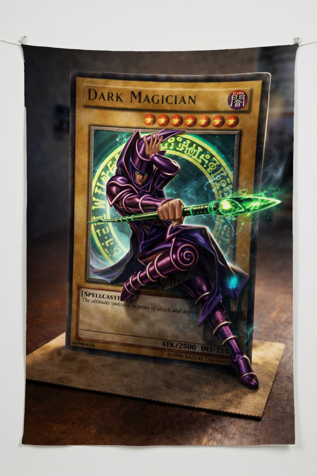 Yu-Gi-Oh Black Wizard Aesthetic Wallcovering – Anime Room Decor Tapestry Oversized Wall Decor