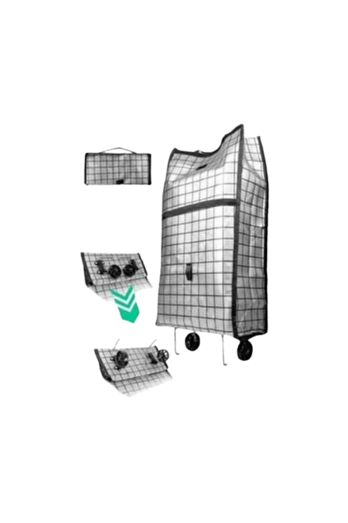 Alvo Store BUĞZ AĞIR YÜK TAŞIMAYA UYGUN TEKERLEKLİ MARKET VE PAZAR ÇANTASI - BUĞZ fotoğrafı 4 (önizleme)