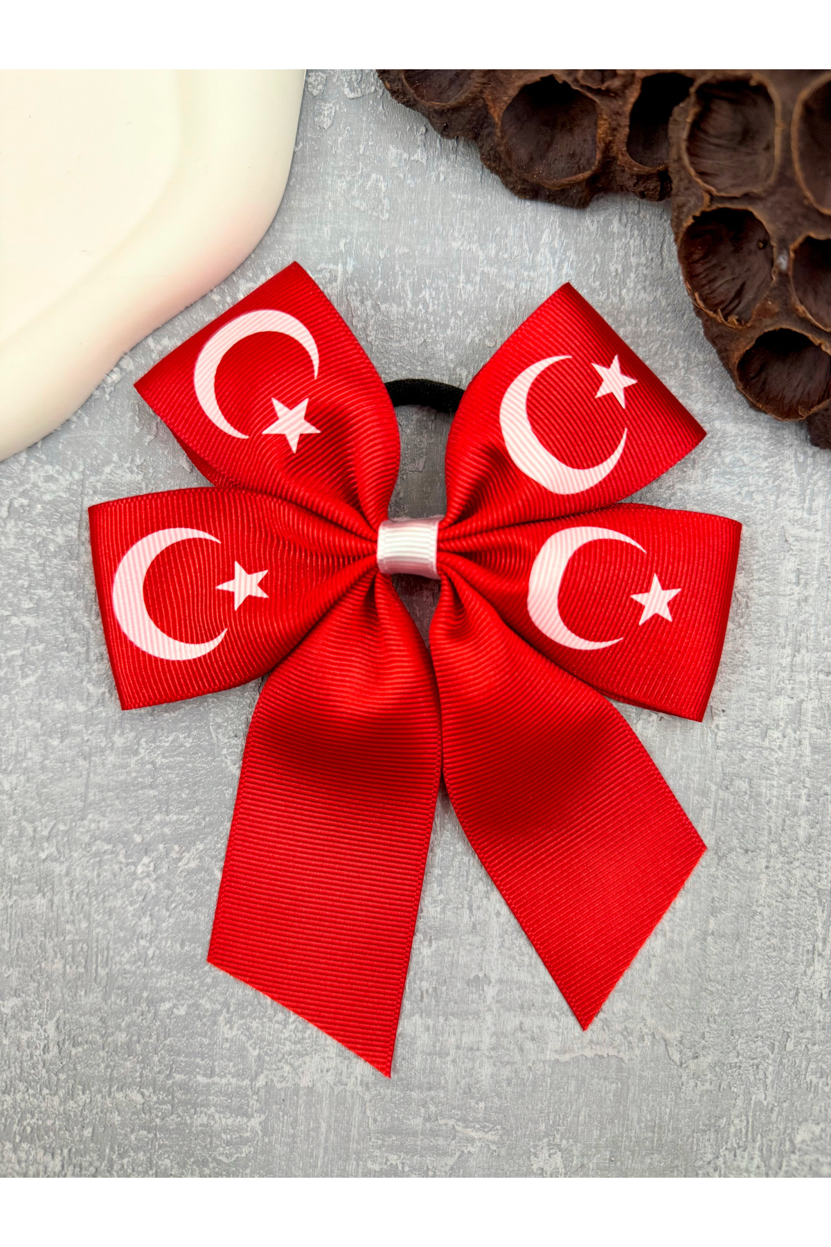 Turkish Flag Patterned Rubber Buckle Holiday Buckle
