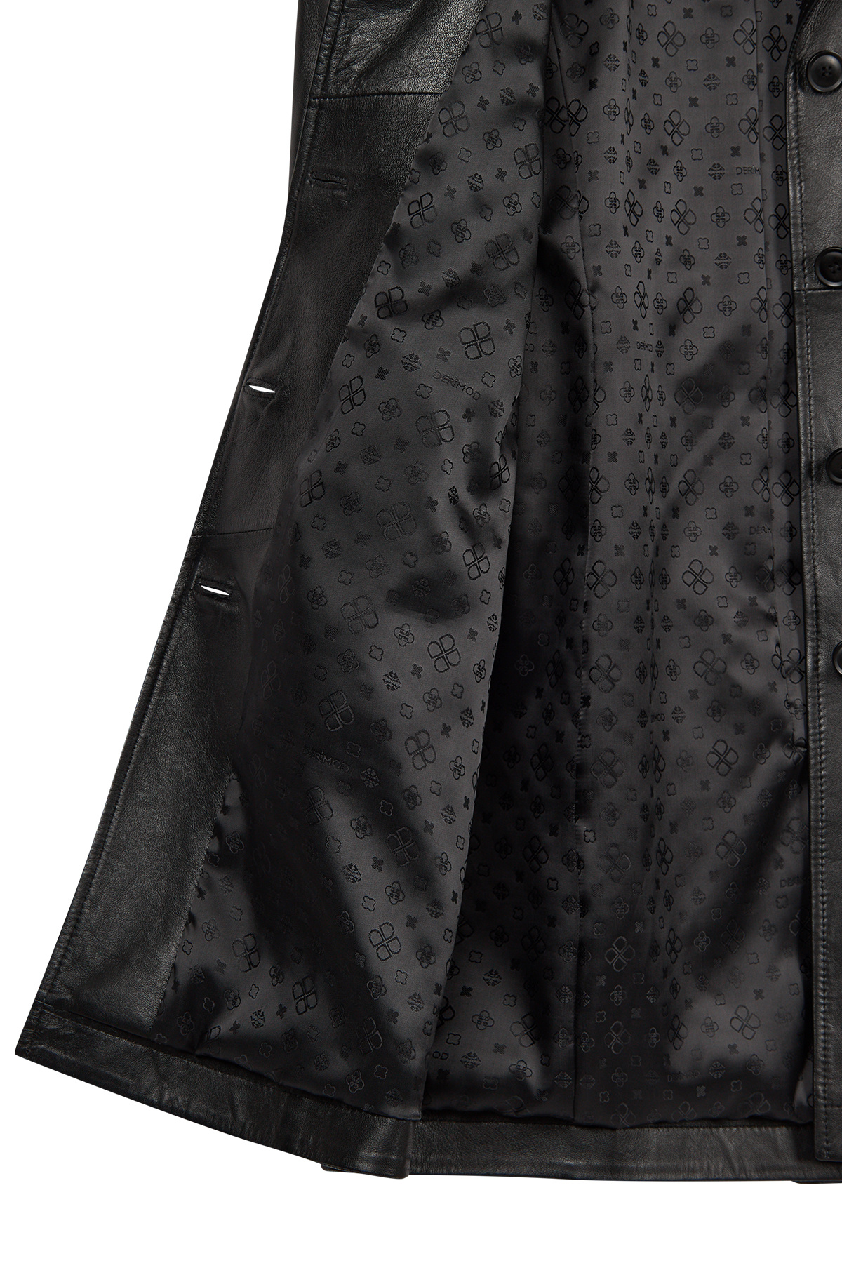 Derimod  Lilian Kadın Siyah Uzun Deri Kaban 26SGE56421M - Görsel 8