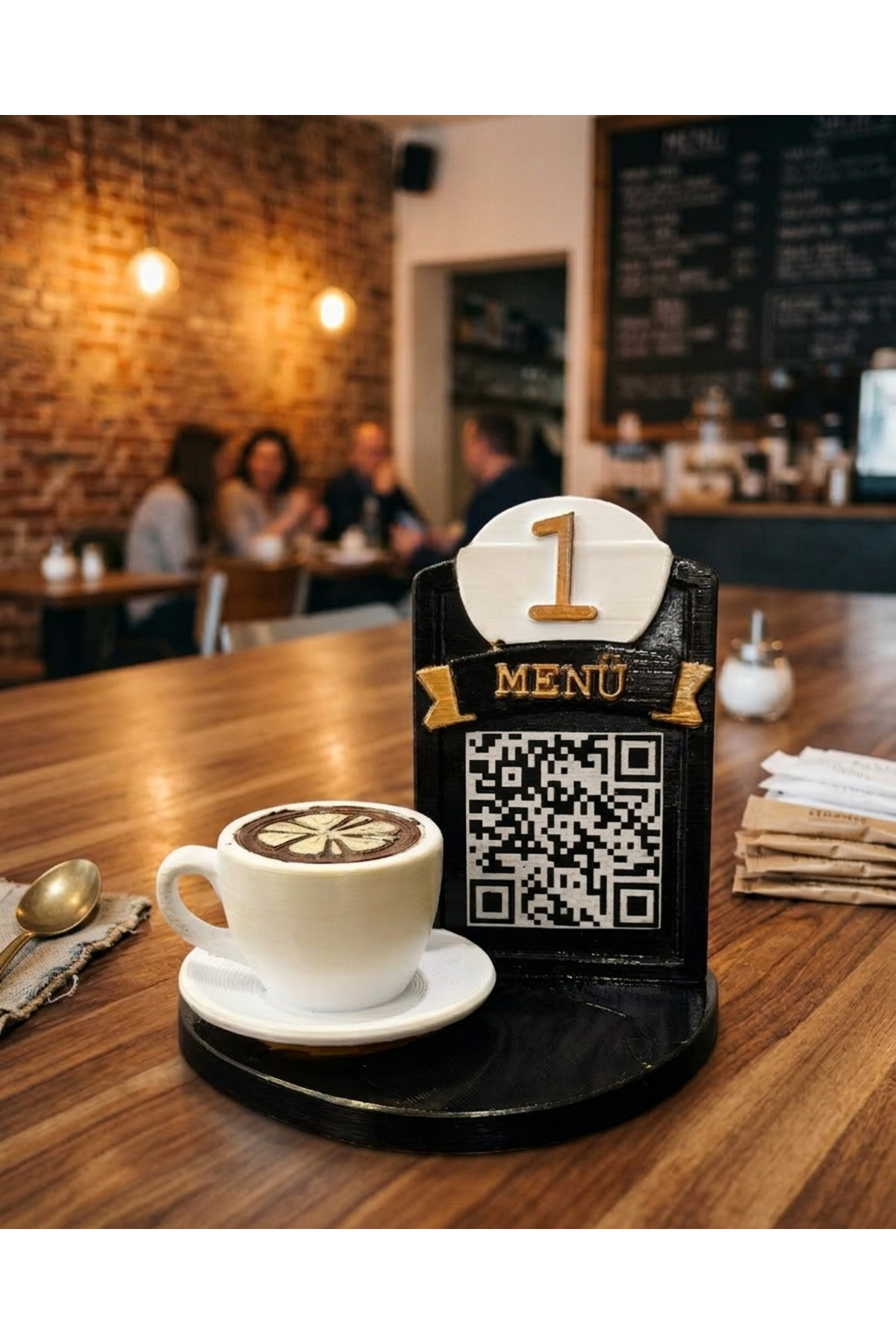 Eksen Restoran, Kafe, Barlar, Oteller, Pastane İçin QR Kod Menü Standı ...