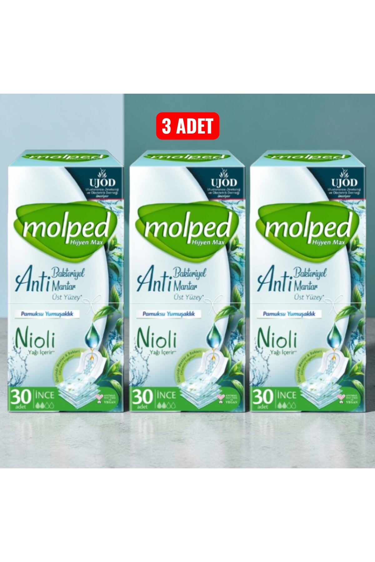 Molped Nioli Hijyen Max İnce Günlük Ped 30