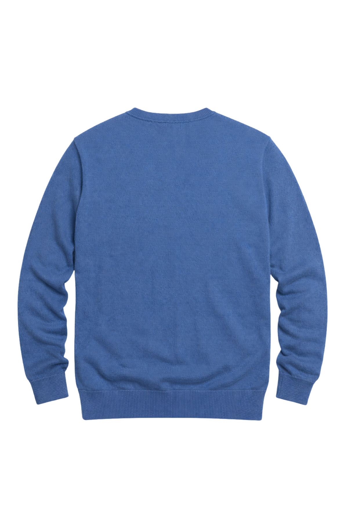 BattalModa Erkek Büyük Beden İndigo V Yaka Triko Kazak 3XL-4XL-5XL-6XL görsel 5